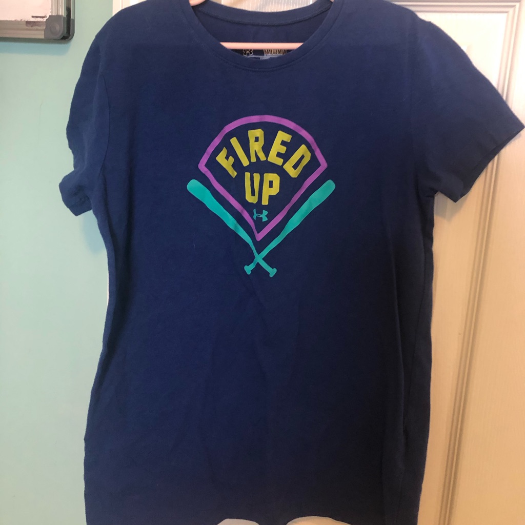 Girls Under Amour Fired Up TShirt